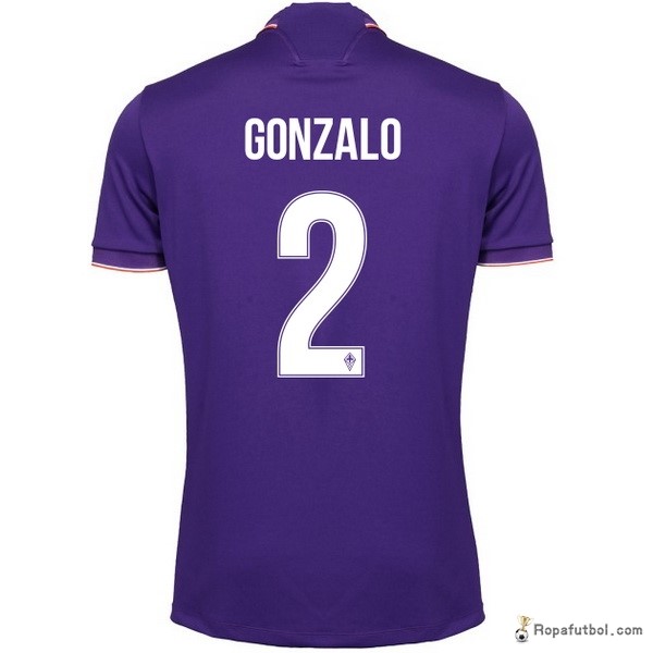 Camiseta Fiorentina Replica Primera Ropa Gonzalo 2016/17 Purpura